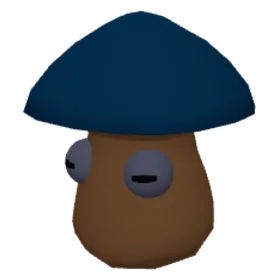 Rime shrew, a low-poly model on a dark ground.